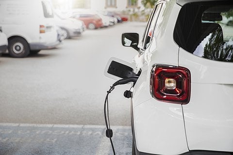 Une borne de véhicule électrique