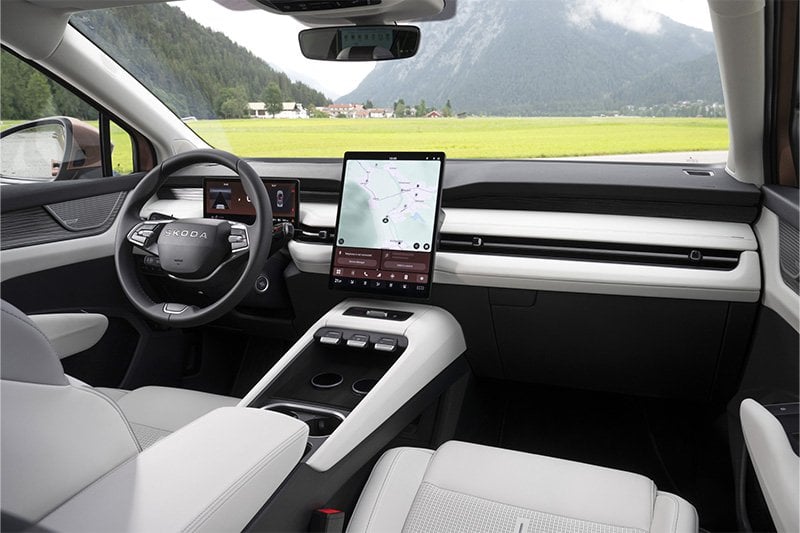Skoda Peaq Intérieur 2026 Connectivité