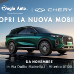 Chery: vieni a scoprirla da novembre da Regie Auto
