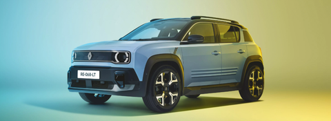 Renault 4 E-tech - electrique - Exterieur 3/4 avant