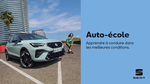 SEAT Arona pour auto-école SEAT, confort et sécurité optimisés pour vos élèves.