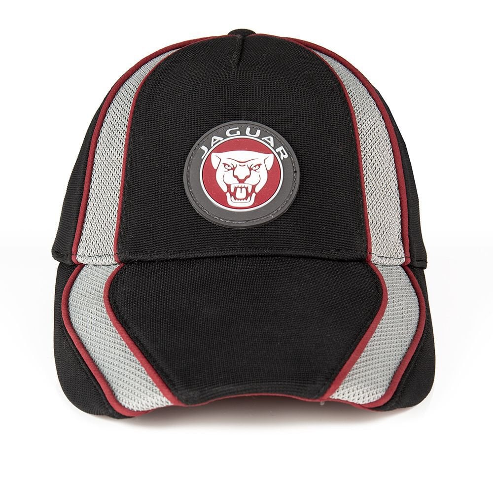 Cappellino Jaguar Racing Nero Per Papà - Con Toppa In Pelle E Taglia Regolabile