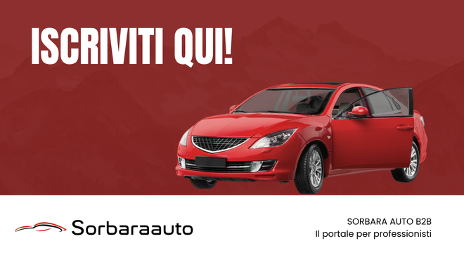 Pulsante ISCRIVITI QUI - Area professionisti del mondo auto - Sorbara Auto