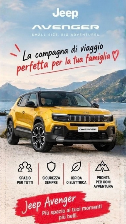 Jeep Avenger offerte Sorbara Auto