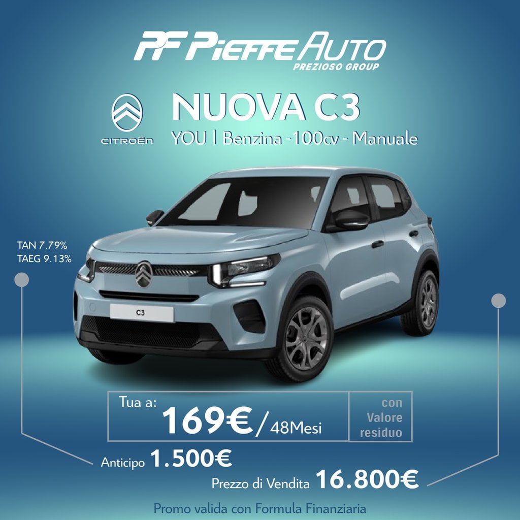Nuova Citroen C3 - Pieffe Auto
