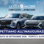 INAUGURAZIONE sabato 26 settembre 2026 NUOVA SEDE OMODA E JAECOO PORTO SANT'ELPIDIO fermo LUCESOLI E MAZZIERI