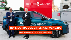 Lucesoli e Mazzieri sul red carpet della 83ª Mostra Internazionale d'Arte Cinematografica della Biennale di Venezia.