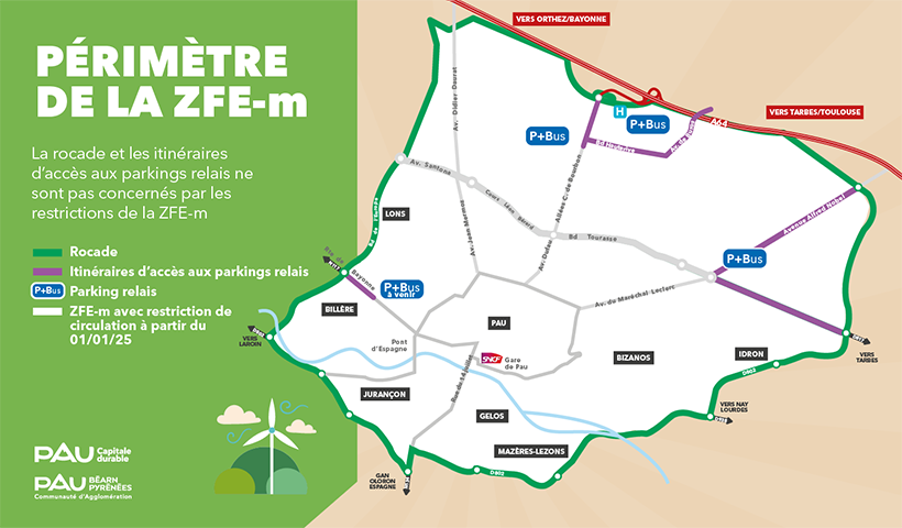 La vignette Crit'Air est obligatoire dans l'agglomération paloise ...