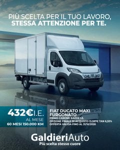 Promo Fiat Professional Ducato Maxi Furgonato ottobre 2026
