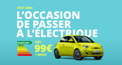 Fiat 500 BEV septembre 2026 mise en avant