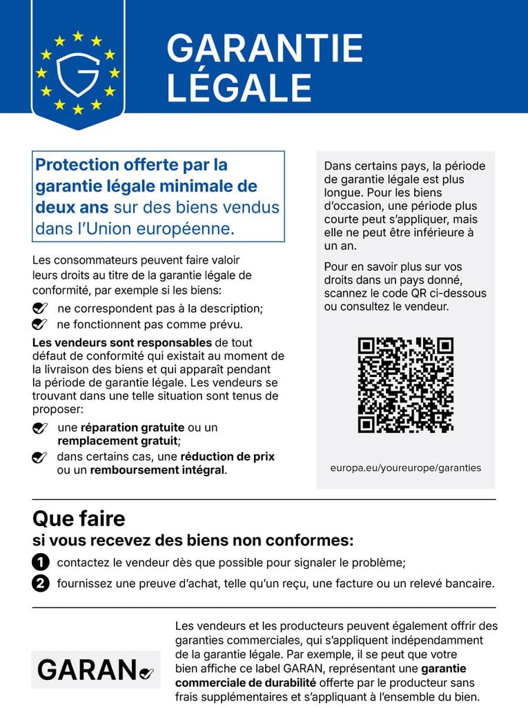 garantie légale achat véhicule neuf