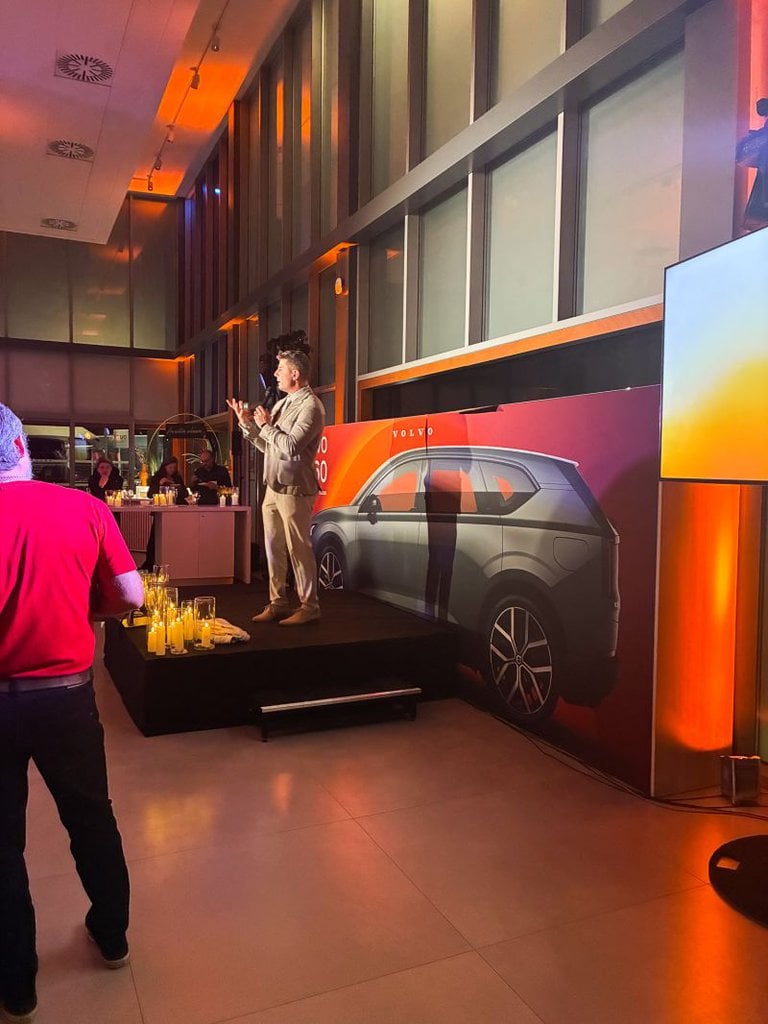 discours lancement volvo ex60 bordeaux