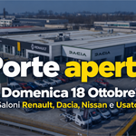 Domenica 18 ottobre ti aspettiamo al Porte Aperte Nini Car con Renault, Dacia, Nissan e Usato