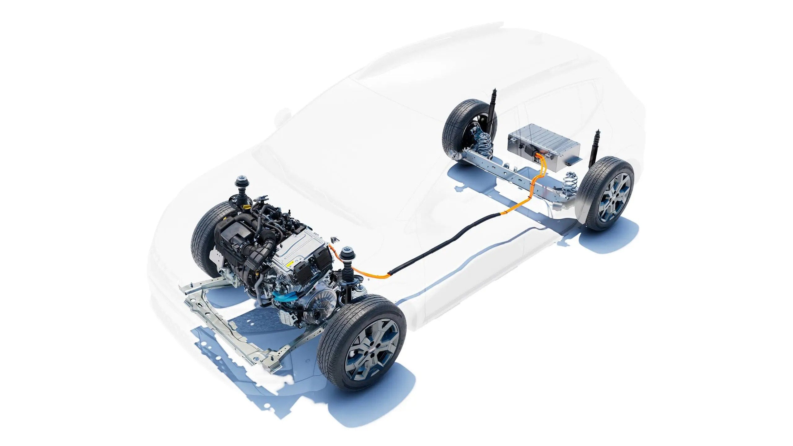 Schema del motore Dacia Sandero Stepway hybrid 155